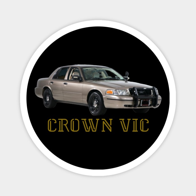 FORD CROWN VICTORIA T-SHIRT Magnet by Cult Classics